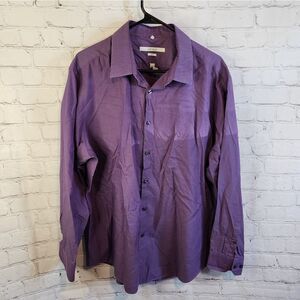 Men's Perry Ellis "Portfolio" Slim fit button-down longsleeve shirt, size large